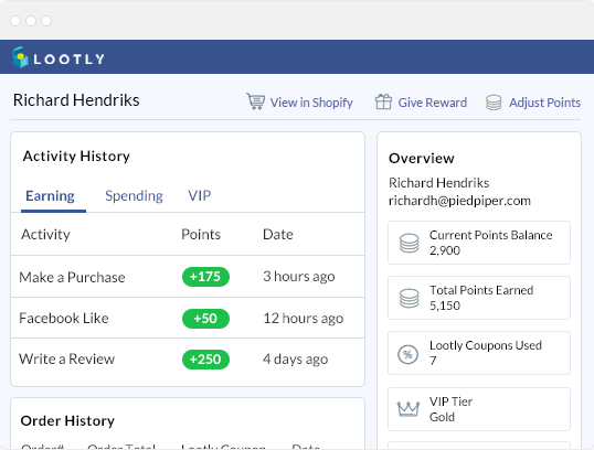 screenshot of Lootly