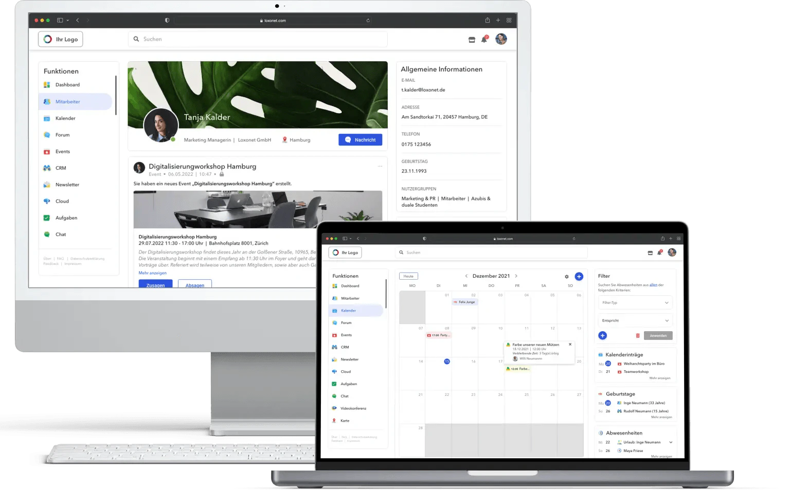 screenshot of Loxonet