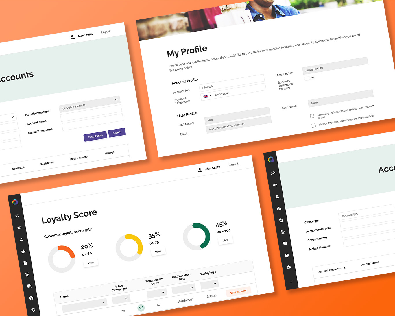 screenshot of LoyaltyStream