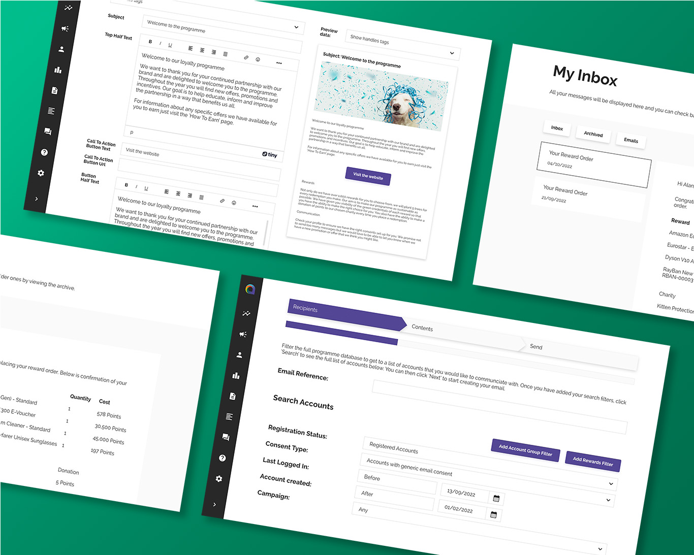 screenshot of LoyaltyStream