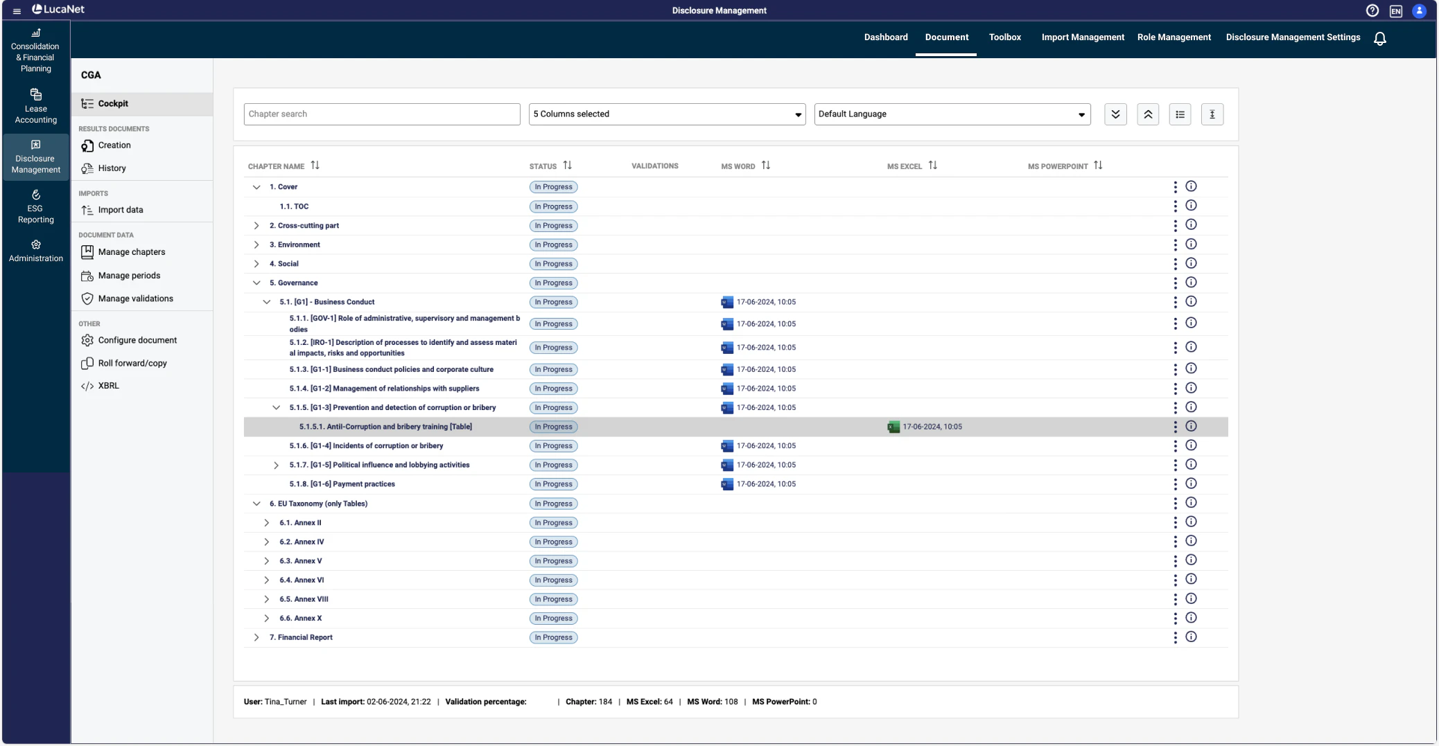 screenshot of Lucanet