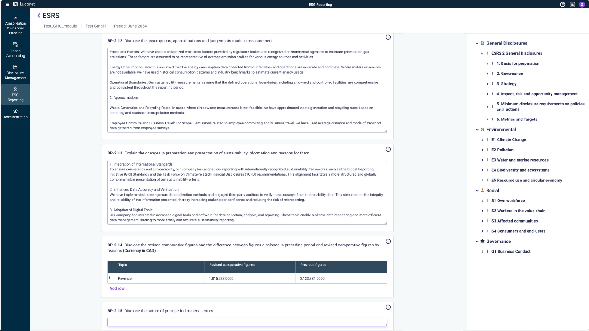 screenshot of Lucanet