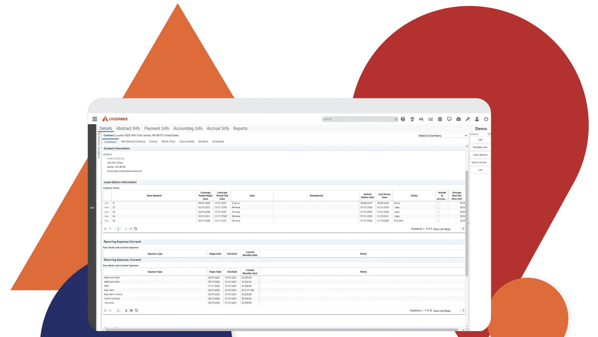 screenshot of Lucernex