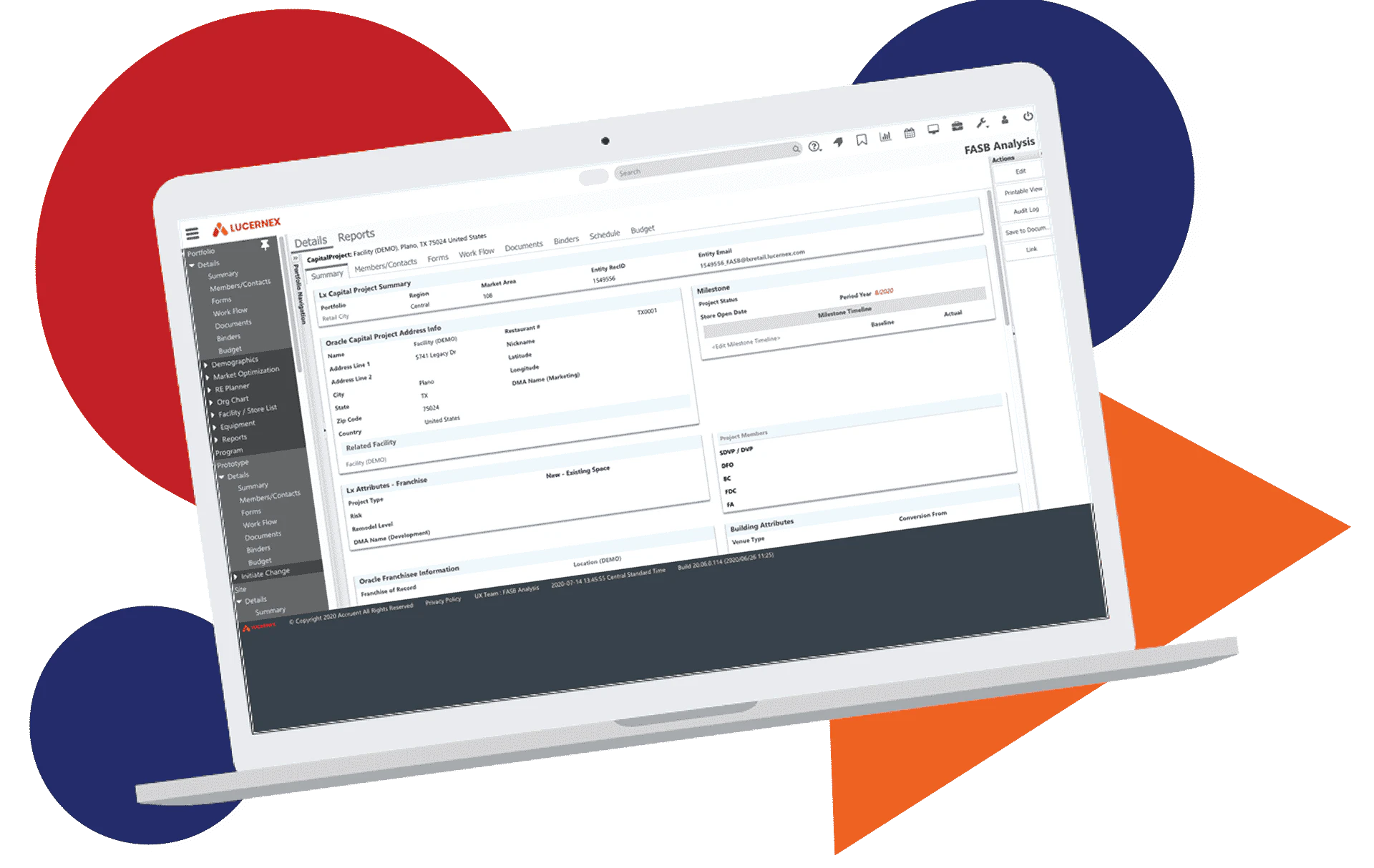screenshot of Lucernex