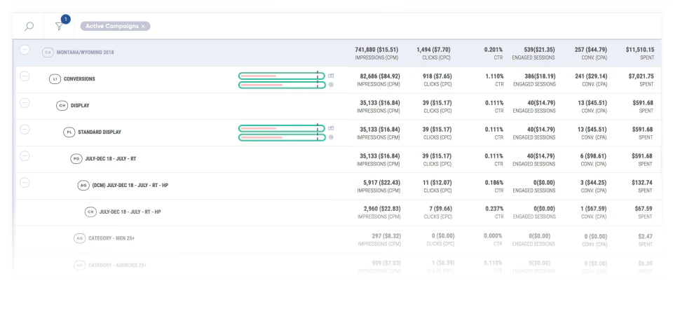 screenshot of LumenAd