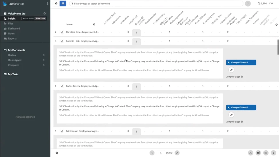 screenshot of Luminance
