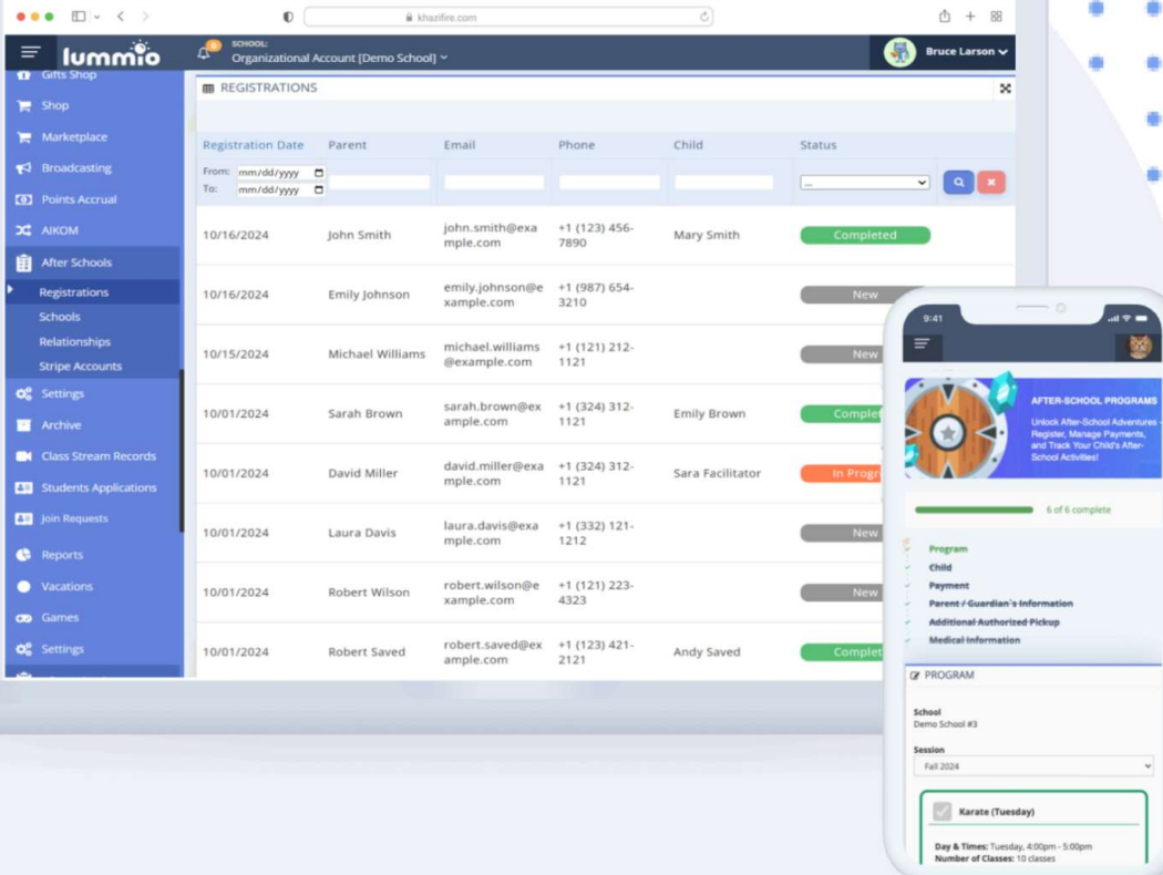 screenshot of Lummio