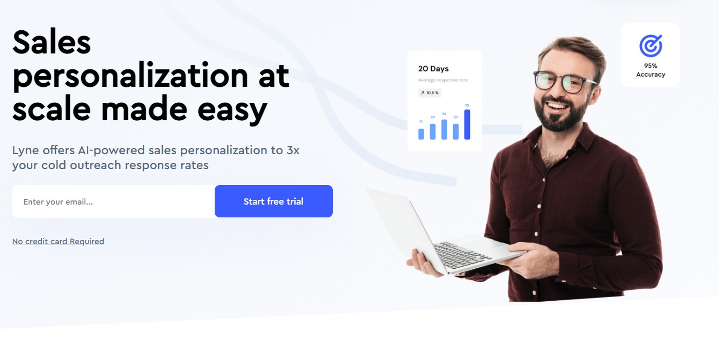 screenshot of Lyne.ai