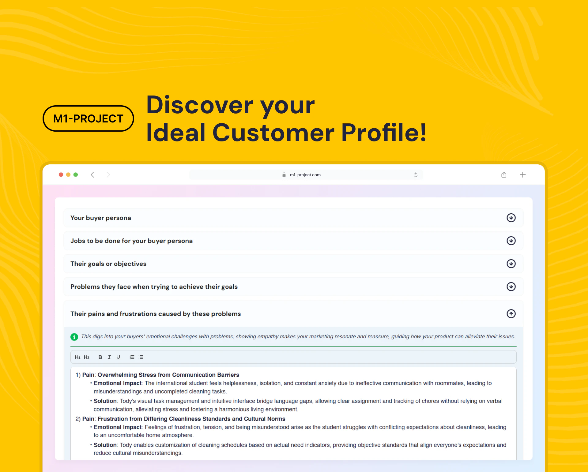 screenshot of M1-project