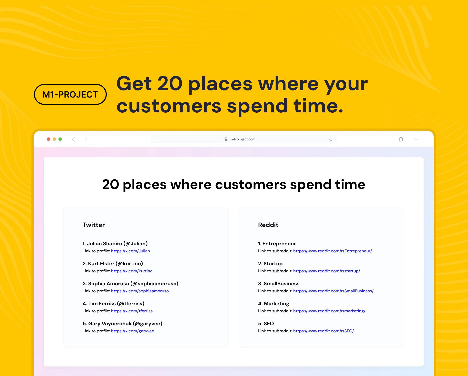 screenshot of M1-project