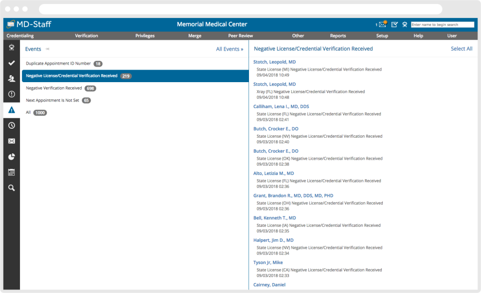 screenshot of MD-Staff