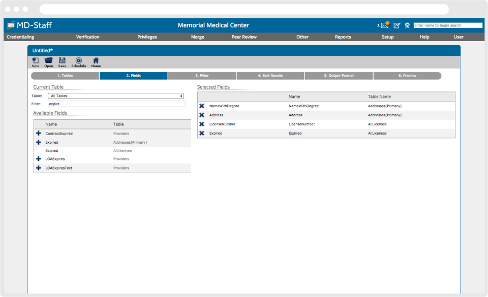 screenshot of MD-Staff