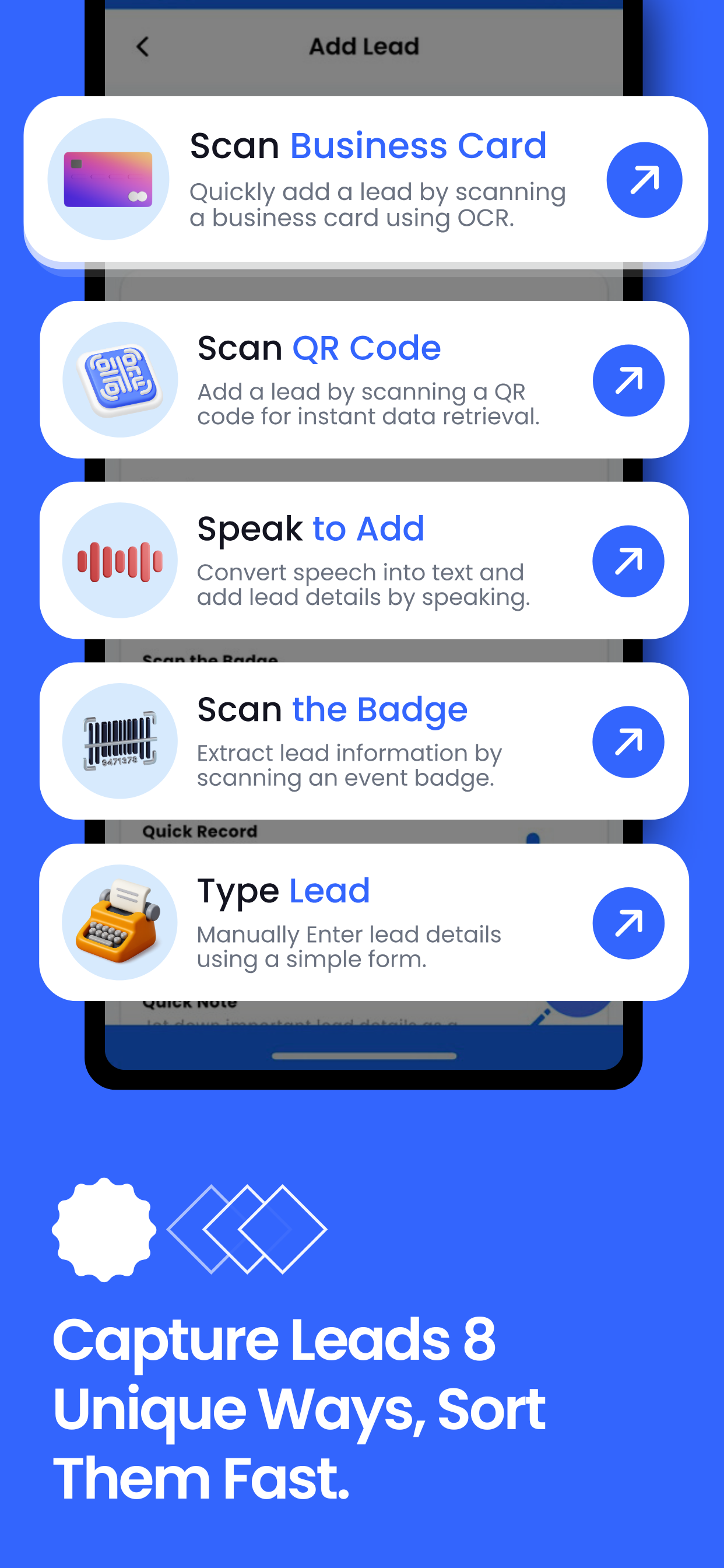 screenshot of MLeads