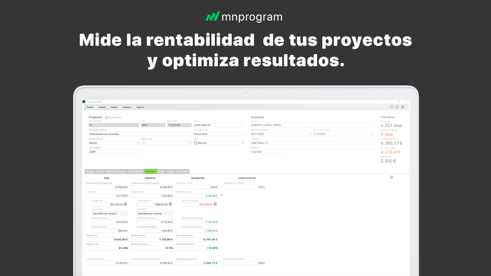 screenshot of MNprogram