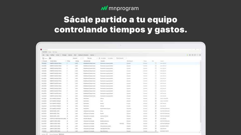 screenshot of MNprogram