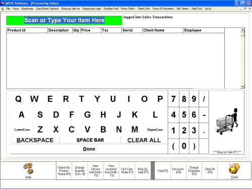 screenshot of MPOS