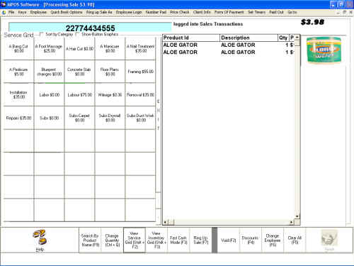 screenshot of MPOS