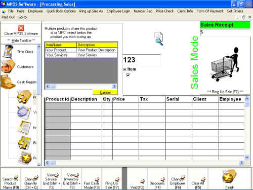 screenshot of MPOS