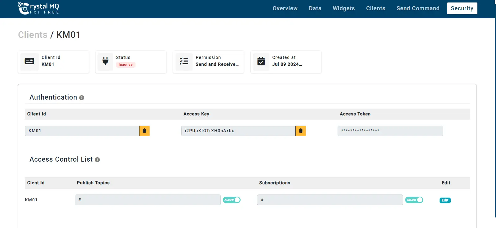 screenshot of MQTTRoute