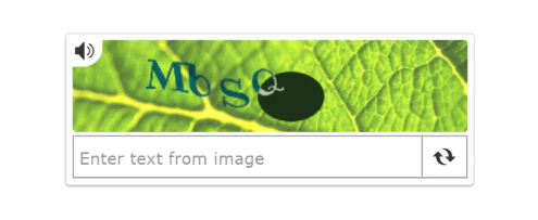 screenshot of MTCaptcha