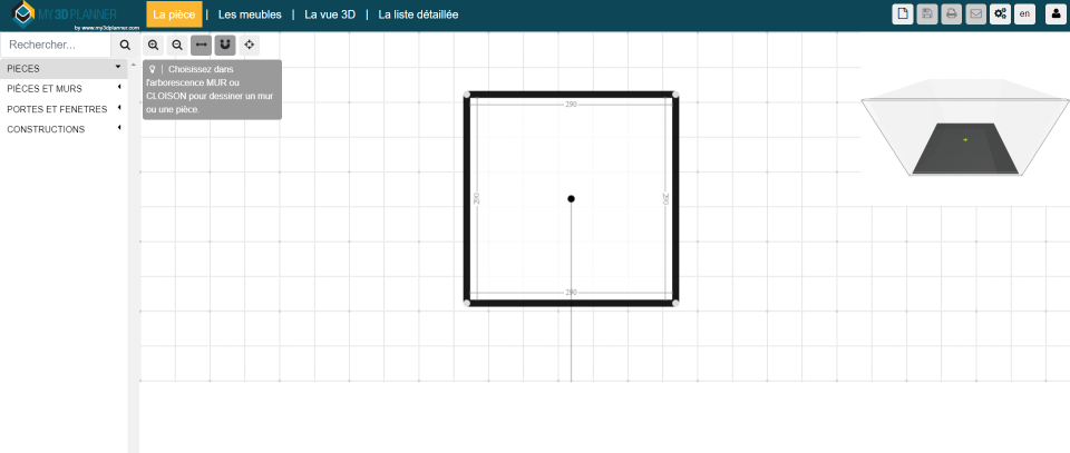 screenshot of MY3DPLANNER