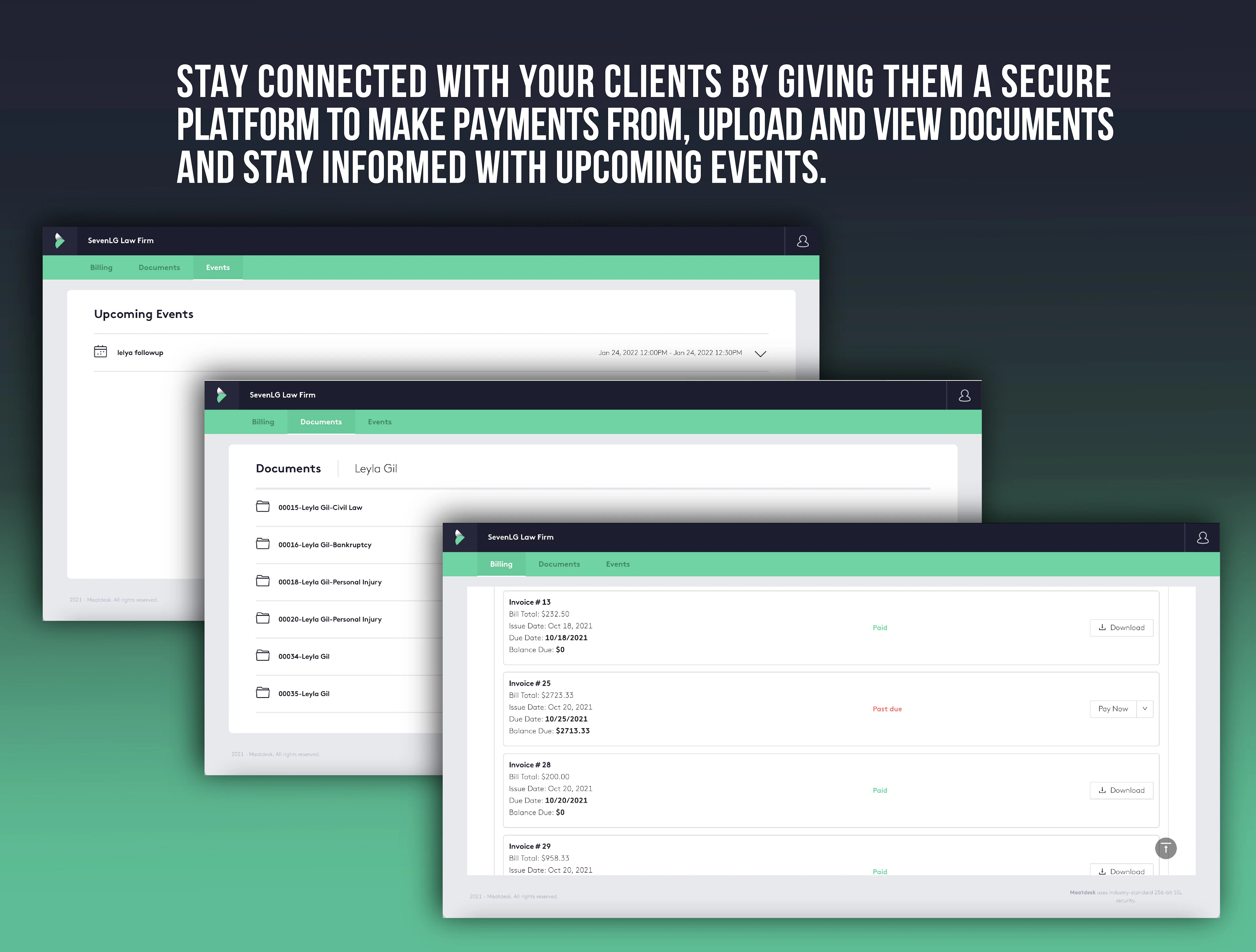 screenshot of Maatdesk