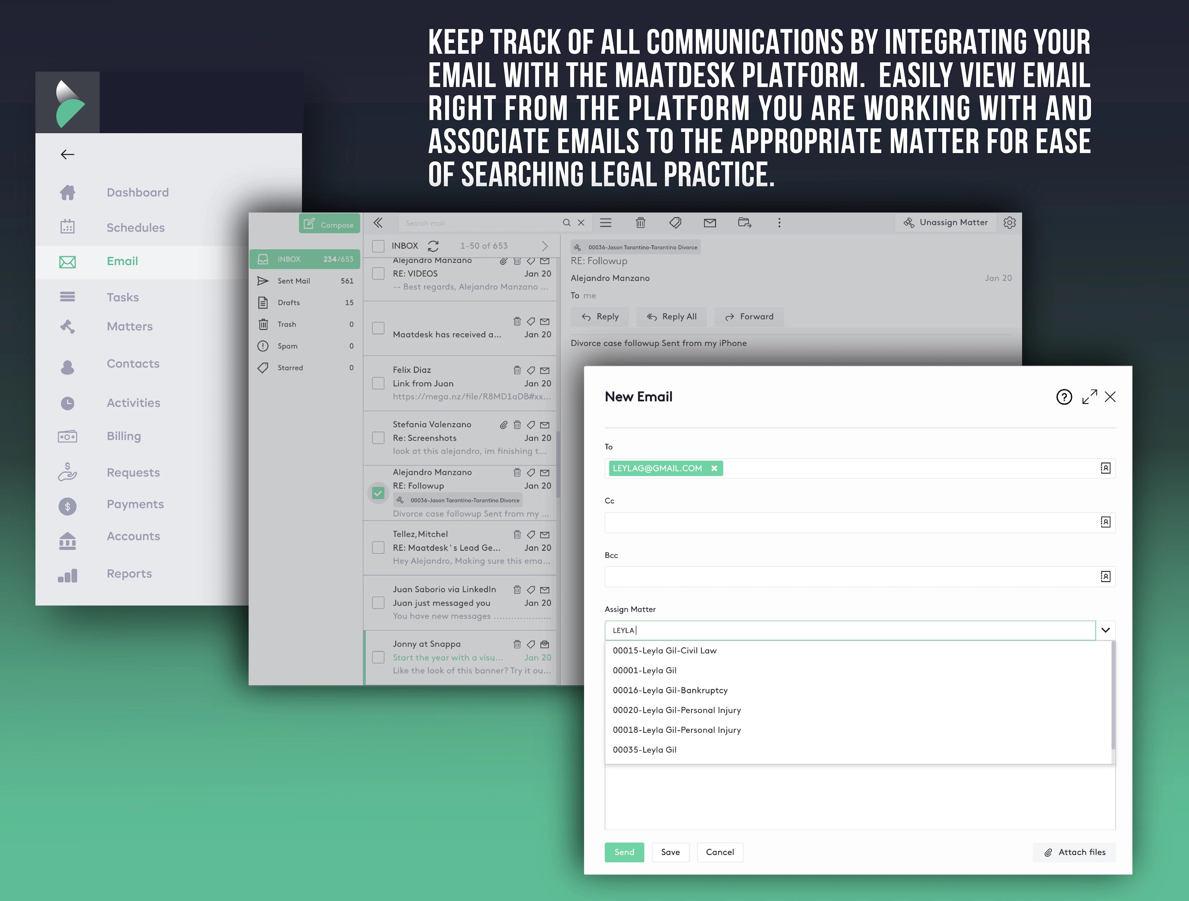 screenshot of Maatdesk