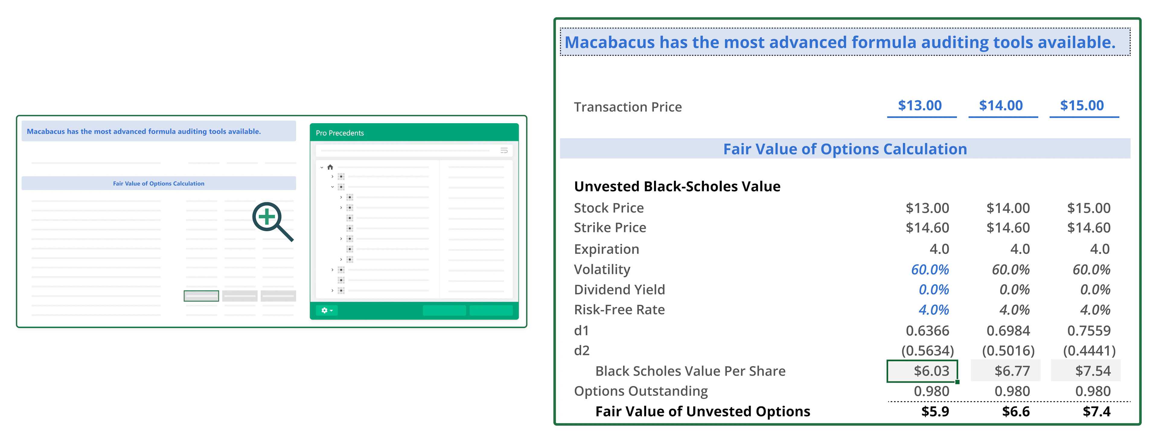 screenshot of Macabacus