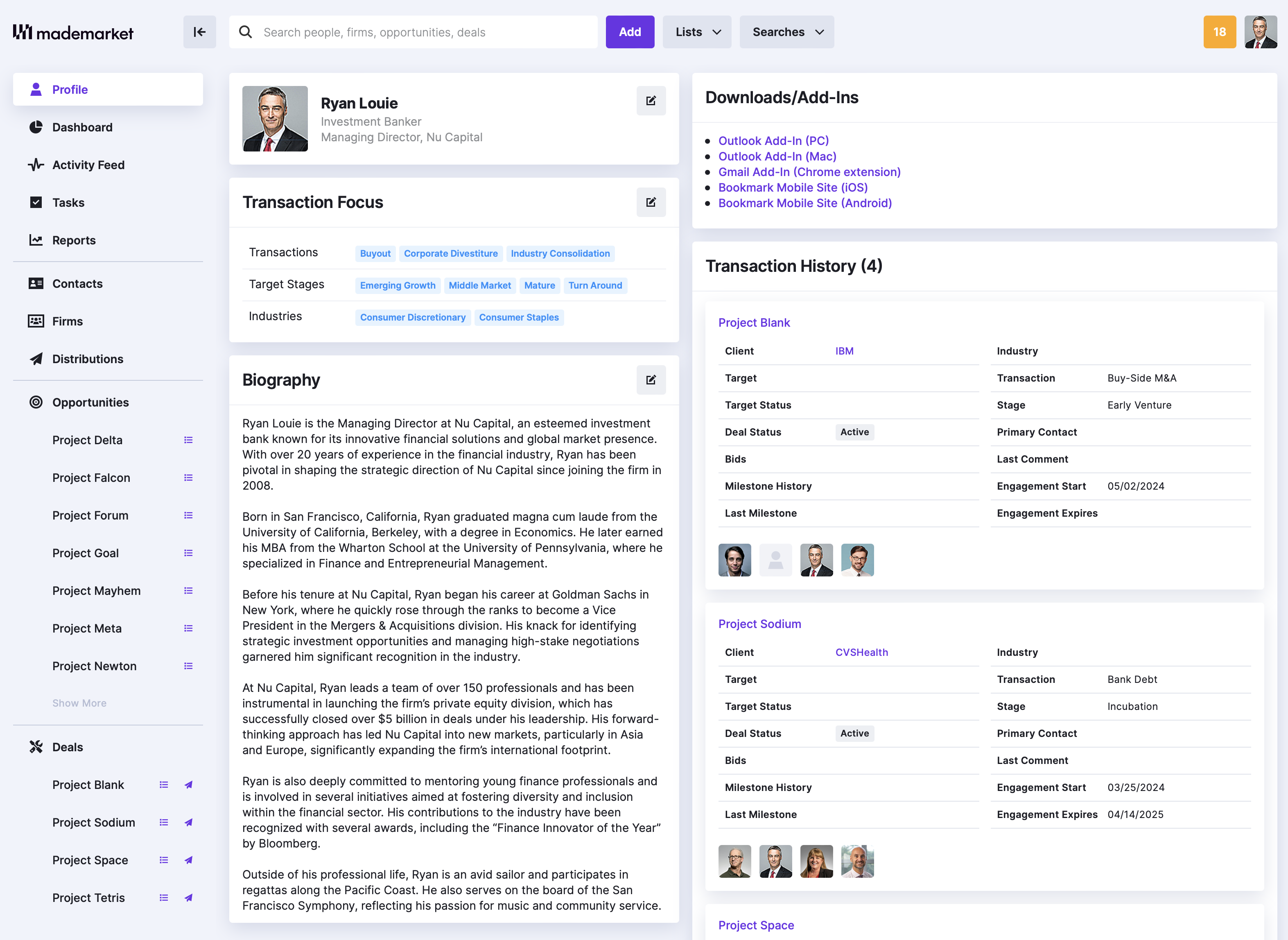 screenshot of MadeMarket
