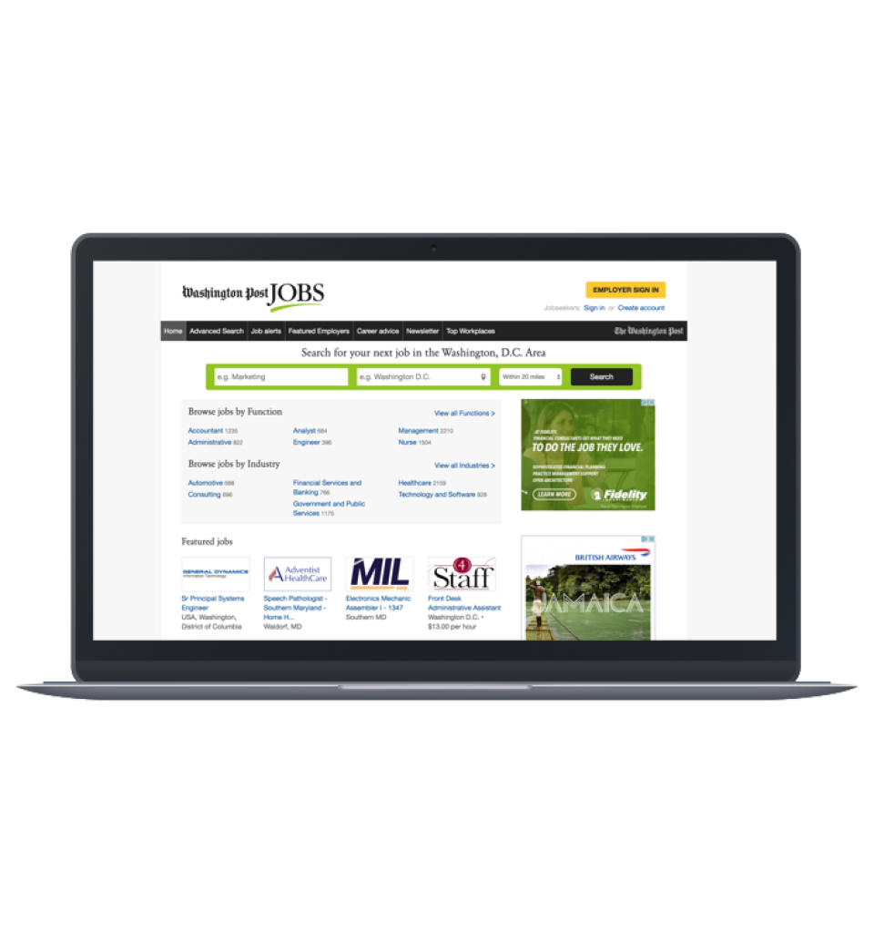 screenshot of Madgex