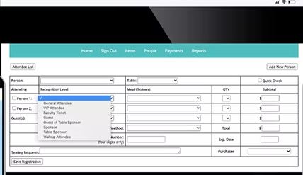 screenshot of MaestroAuction