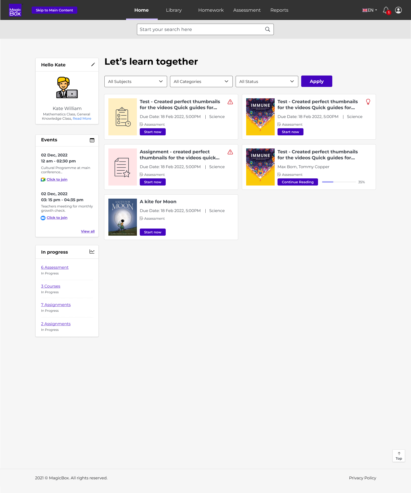 screenshot of MagicBox
