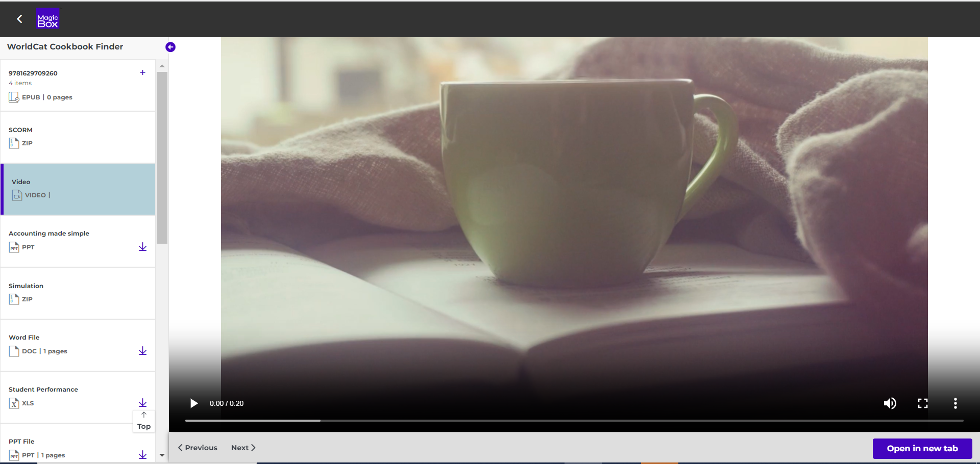 screenshot of MagicBox