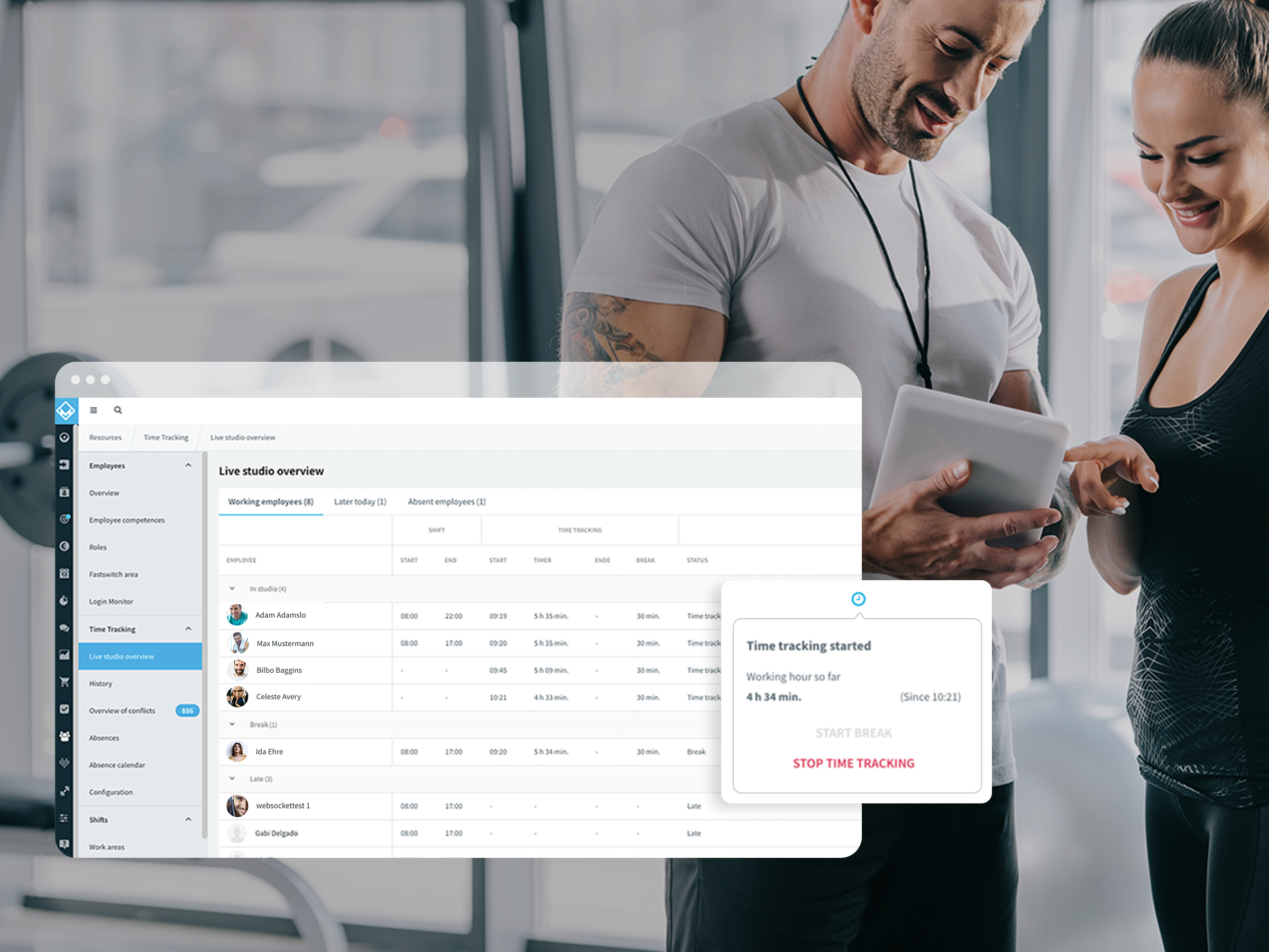 screenshot of Magicline