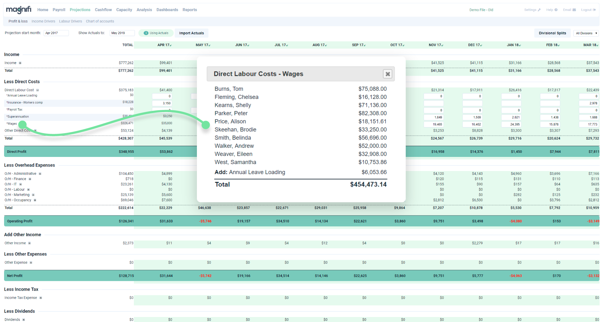 screenshot of Magnifi