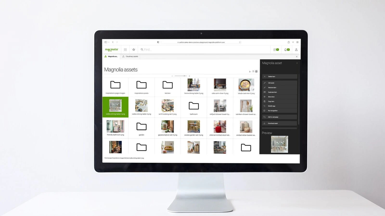 screenshot of Magnolia