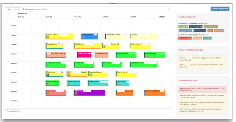 screenshot of MaidCentral