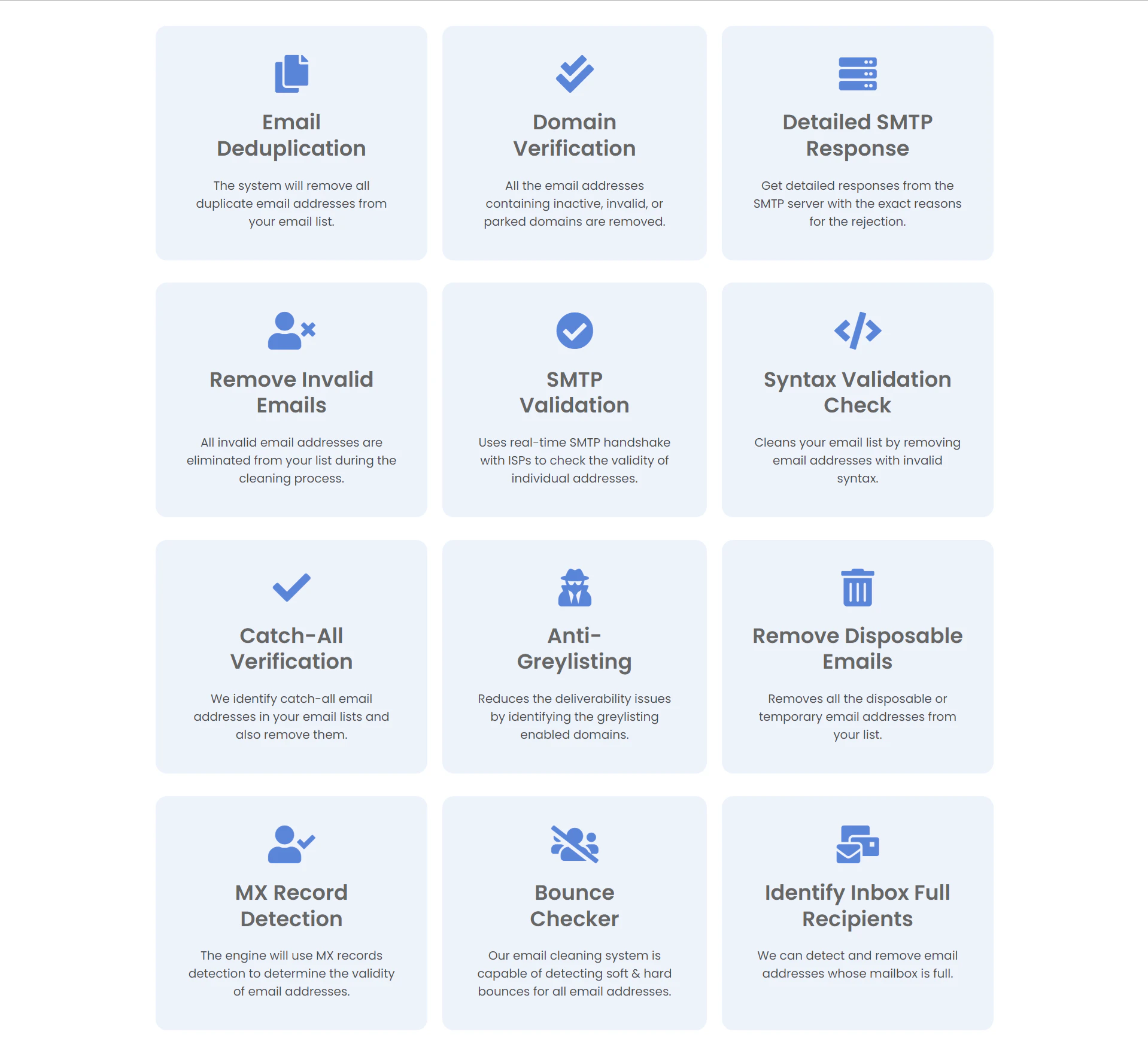 screenshot of MailCleanup