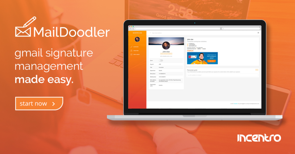 screenshot of MailDoodler