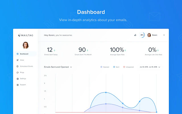 screenshot of MailTag