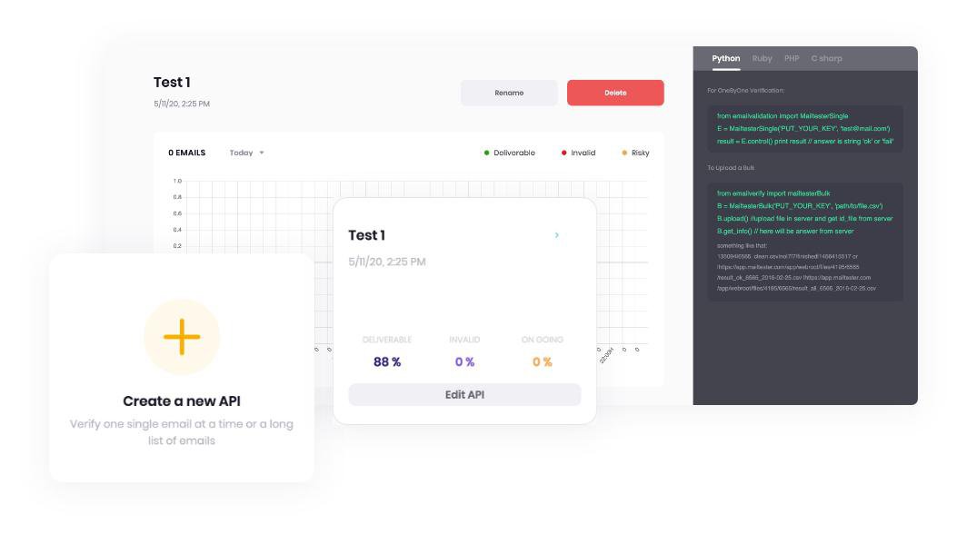 screenshot of MailTester.com