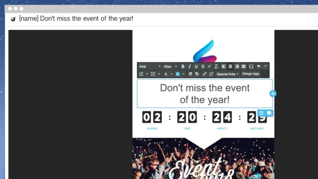 screenshot of MailUp