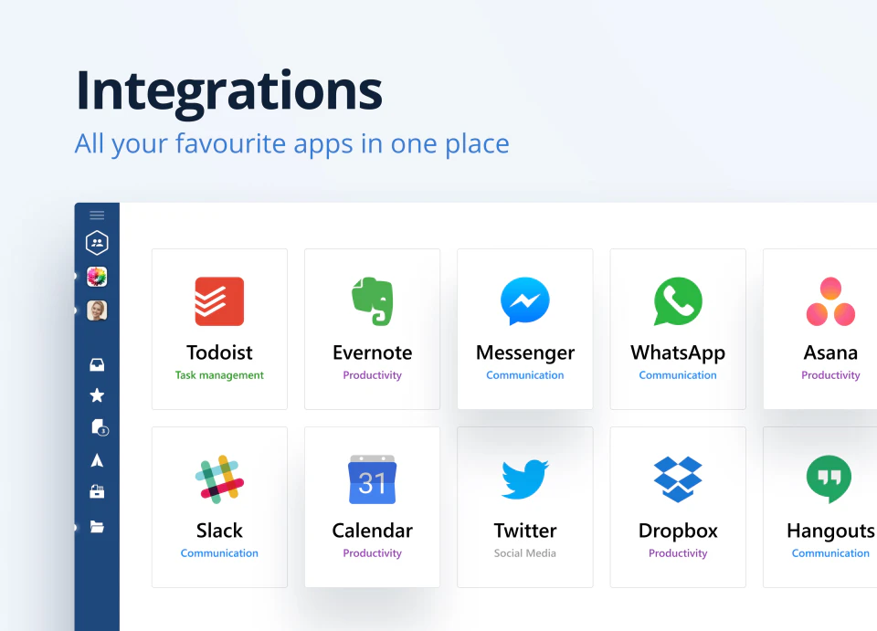 screenshot of Mailbird