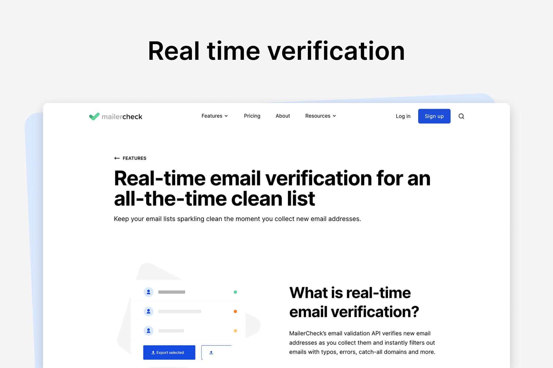 screenshot of MailerCheck