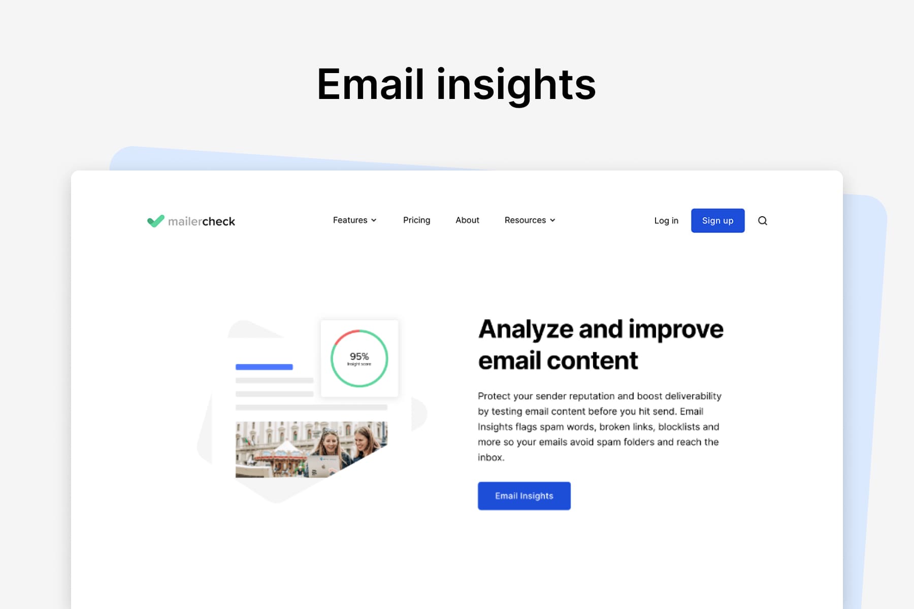 screenshot of MailerCheck