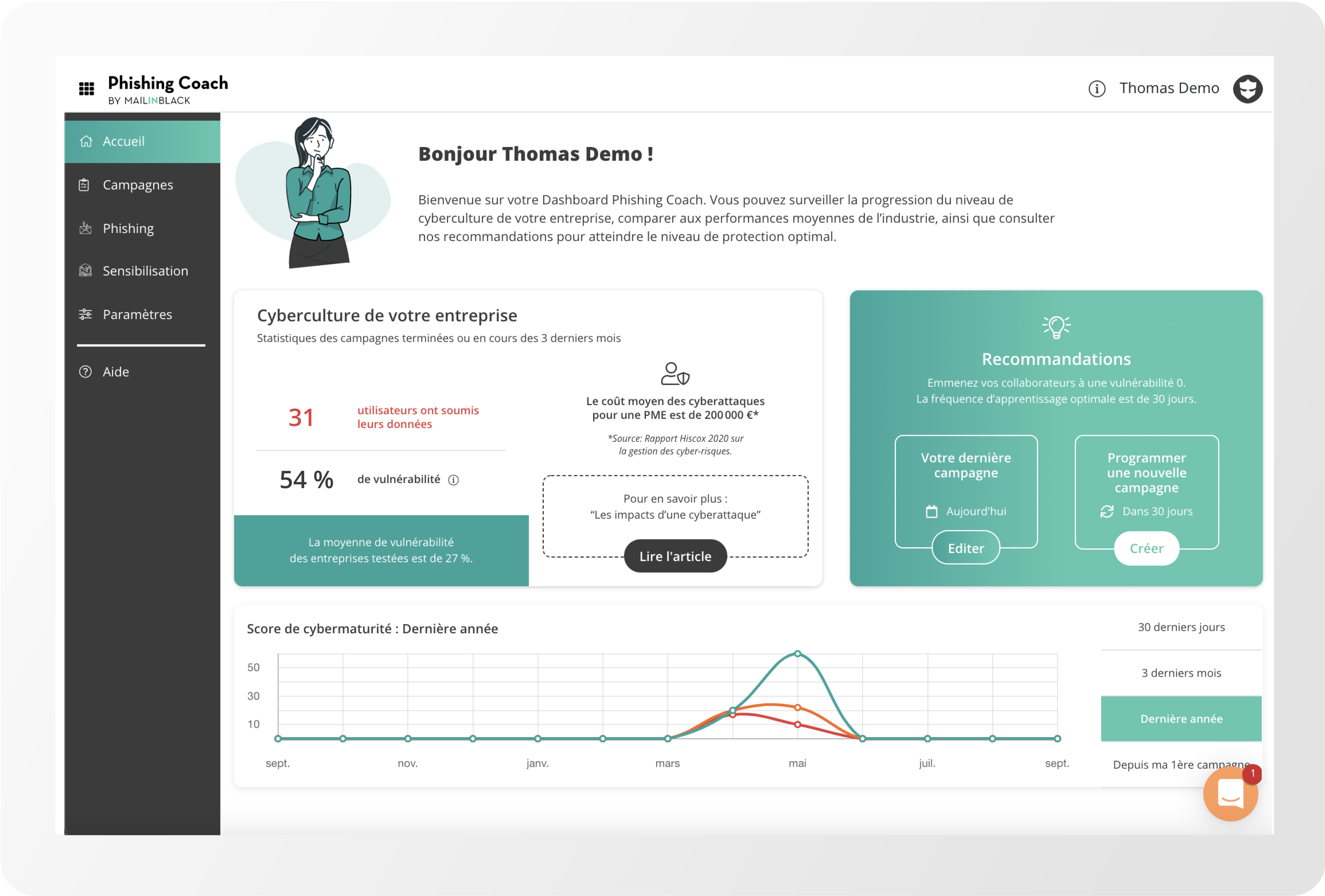 screenshot of Mailinblack