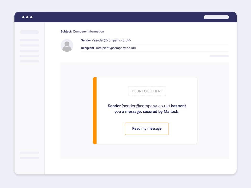 screenshot of Mailock