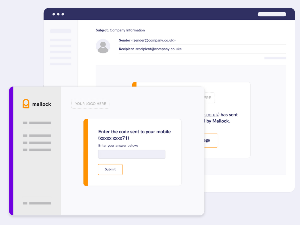screenshot of Mailock