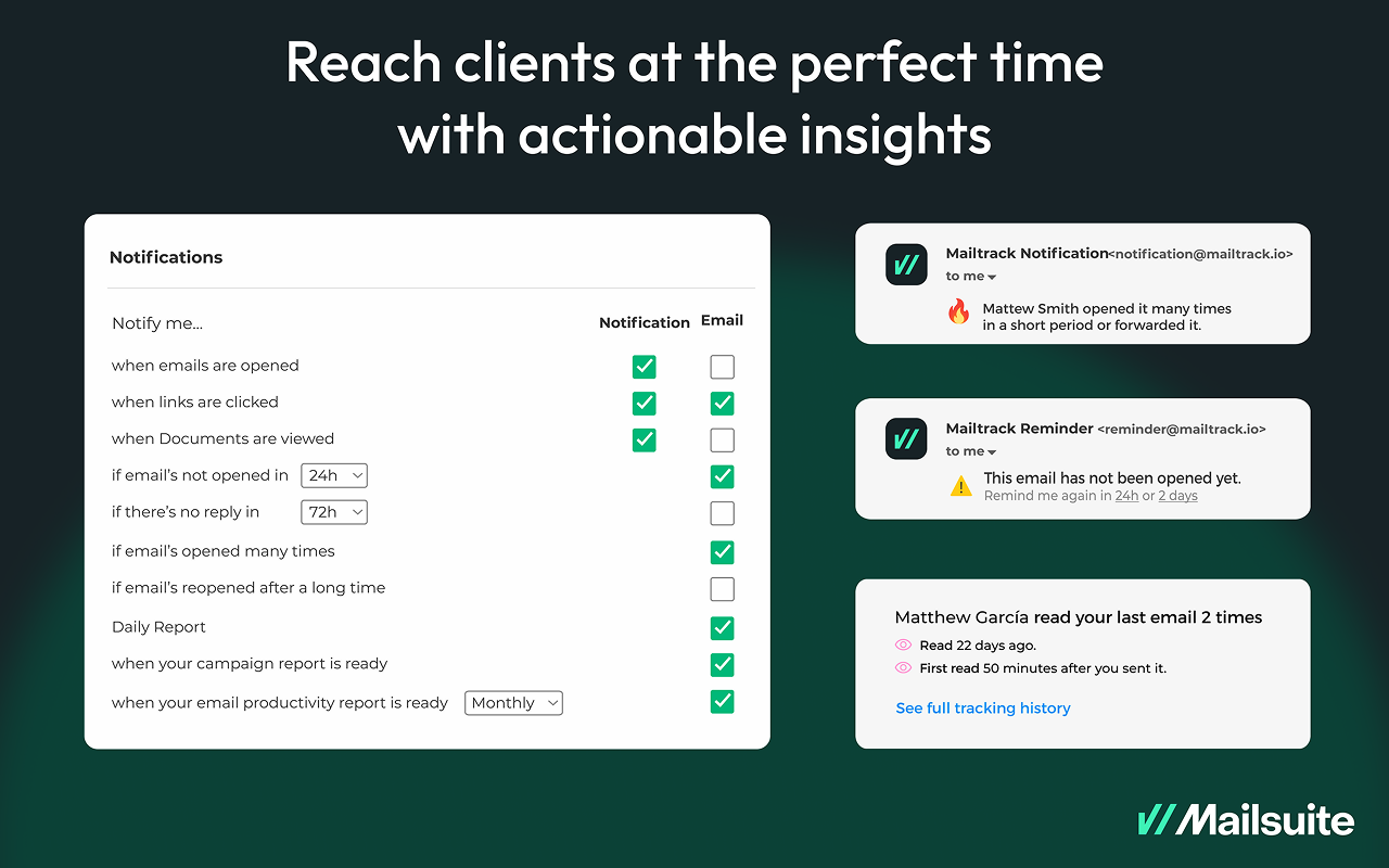 screenshot of Mailsuite
