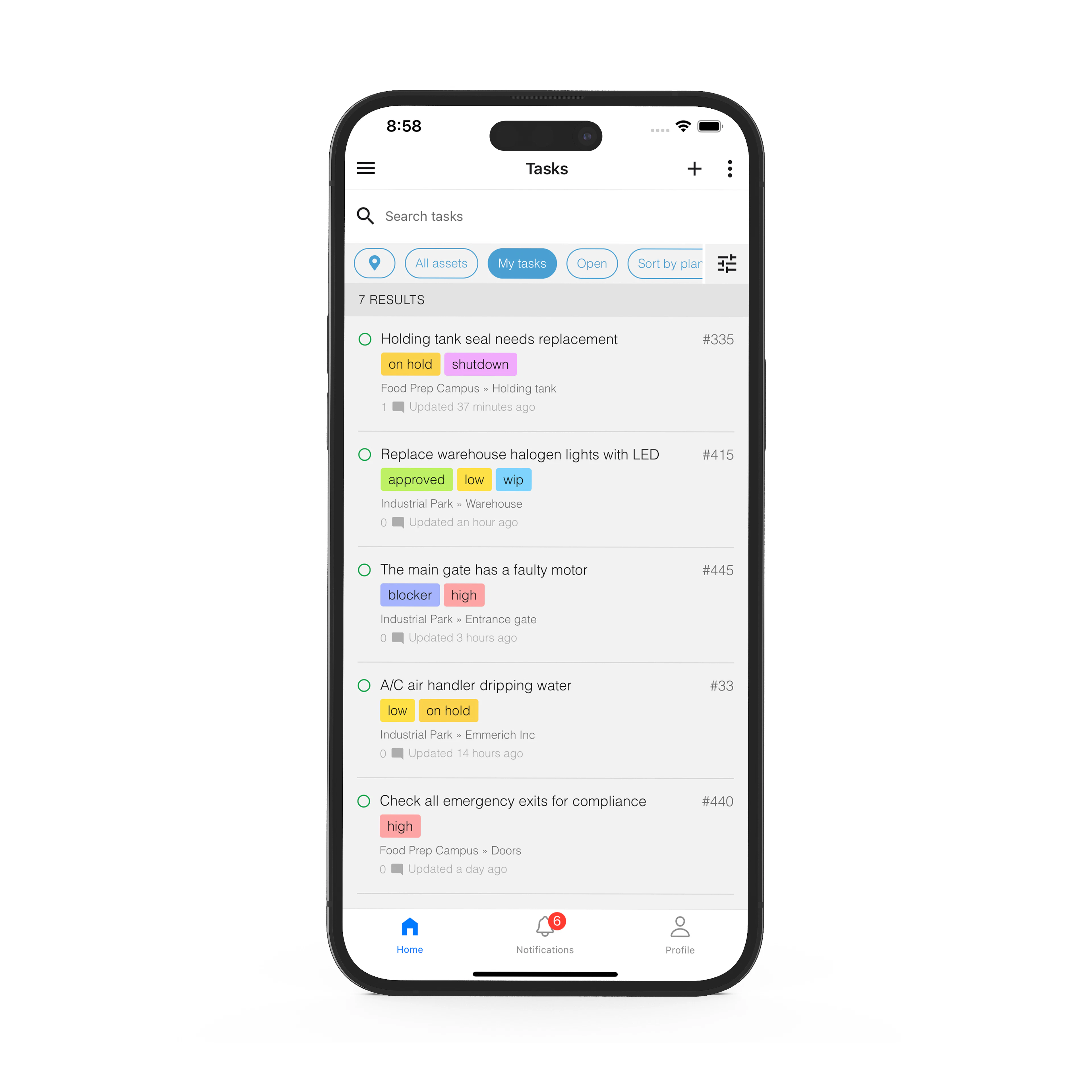 screenshot of Maintainly